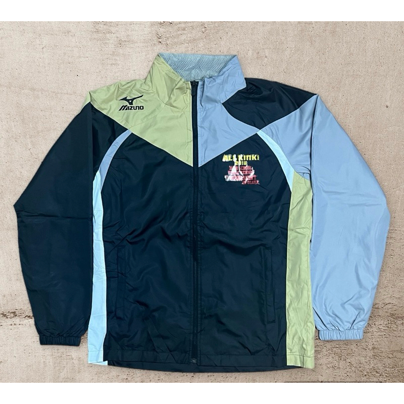 Jacket windbreaker Mizuno colorblock 3 color vintage