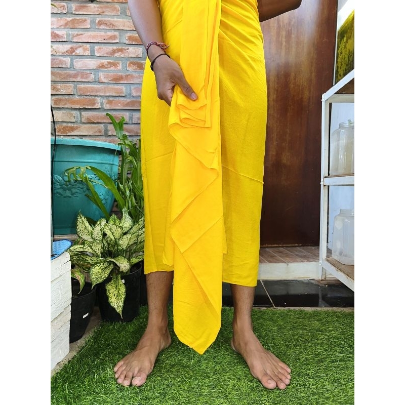 kamen kuning polos lembaran rayon