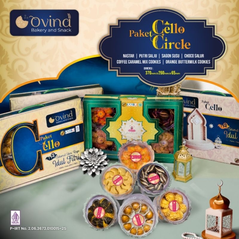 

Kue paket lebaran OVINA Cello/Circle