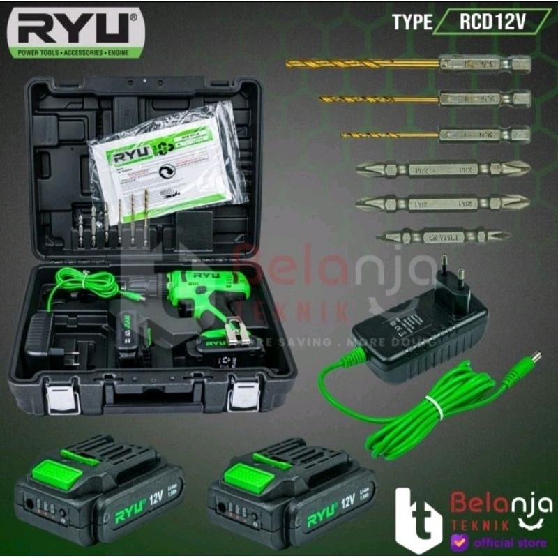 RYU BOR CES BOR BATERAI 12V KOPER 2BATERAI