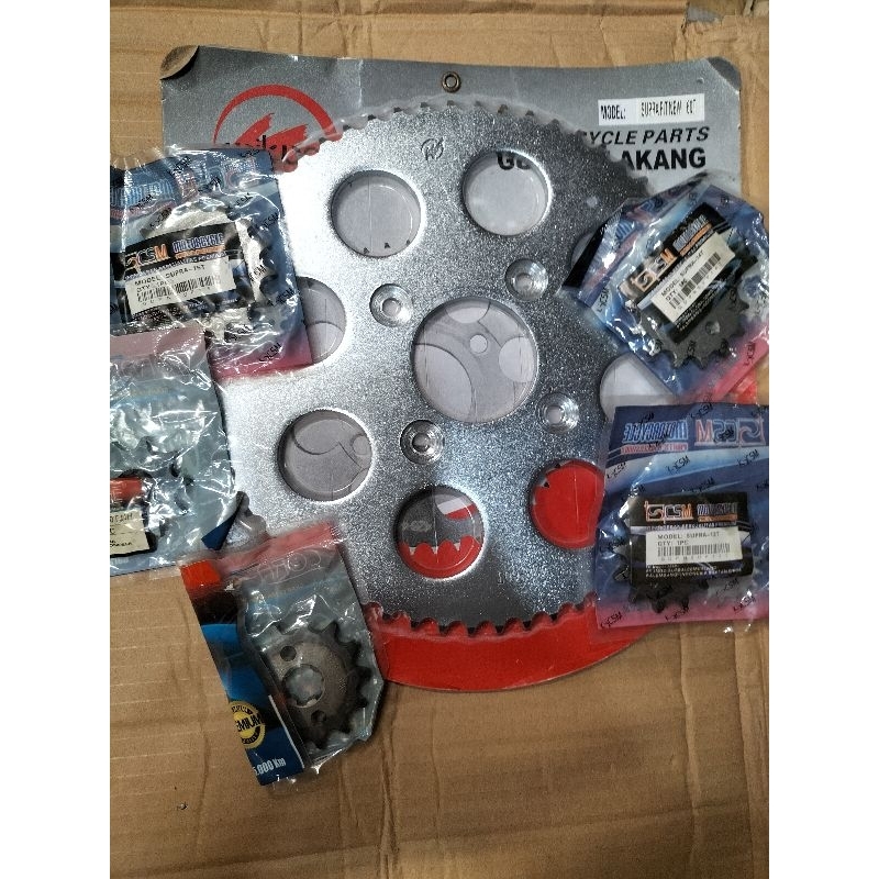 GIR PAKET 60T DAN 13T REVOABSULUD,KARISMA,REVO,SURA 125,MERK,WILWOOD