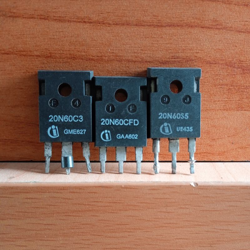 MOSFET 20N60 ( C3/S5/CFD ) ( 20A 600V ) Cabutan Original Sudah Lulus Tes Normal Harga 1 Pcs