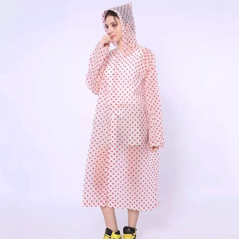 Jas Hujan Terusan Wanita Dan Pria/Mantel Dewasa/Atasan Mantel Polkadot/Eva Raincoat 3warna/Jas Hujan