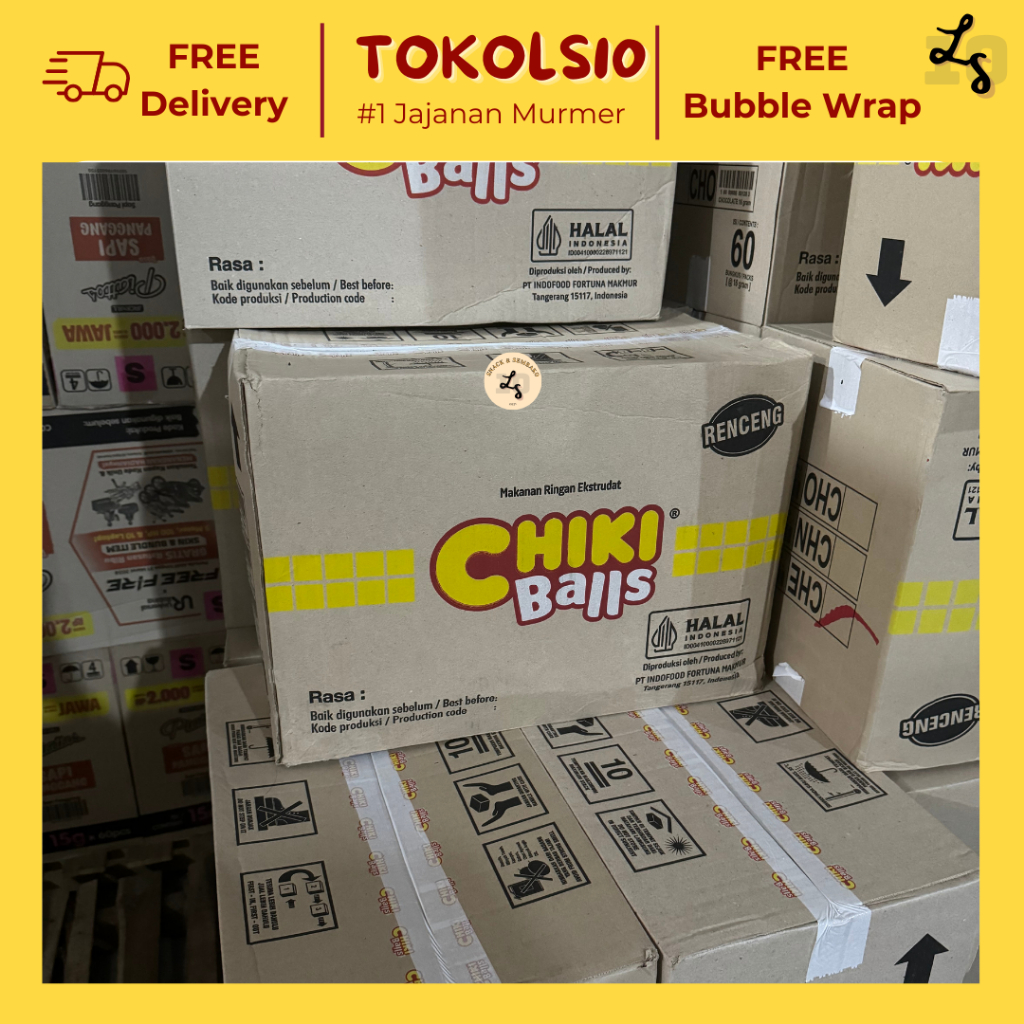 

[1 DUS] Chiki Balls Snack 2000 Rasa Keju/Coklat/Chicken 6 Renceng x 10 pcs @16gr