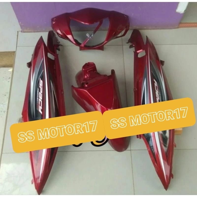 COVER BODY HALU SPACY STRIING MERAH