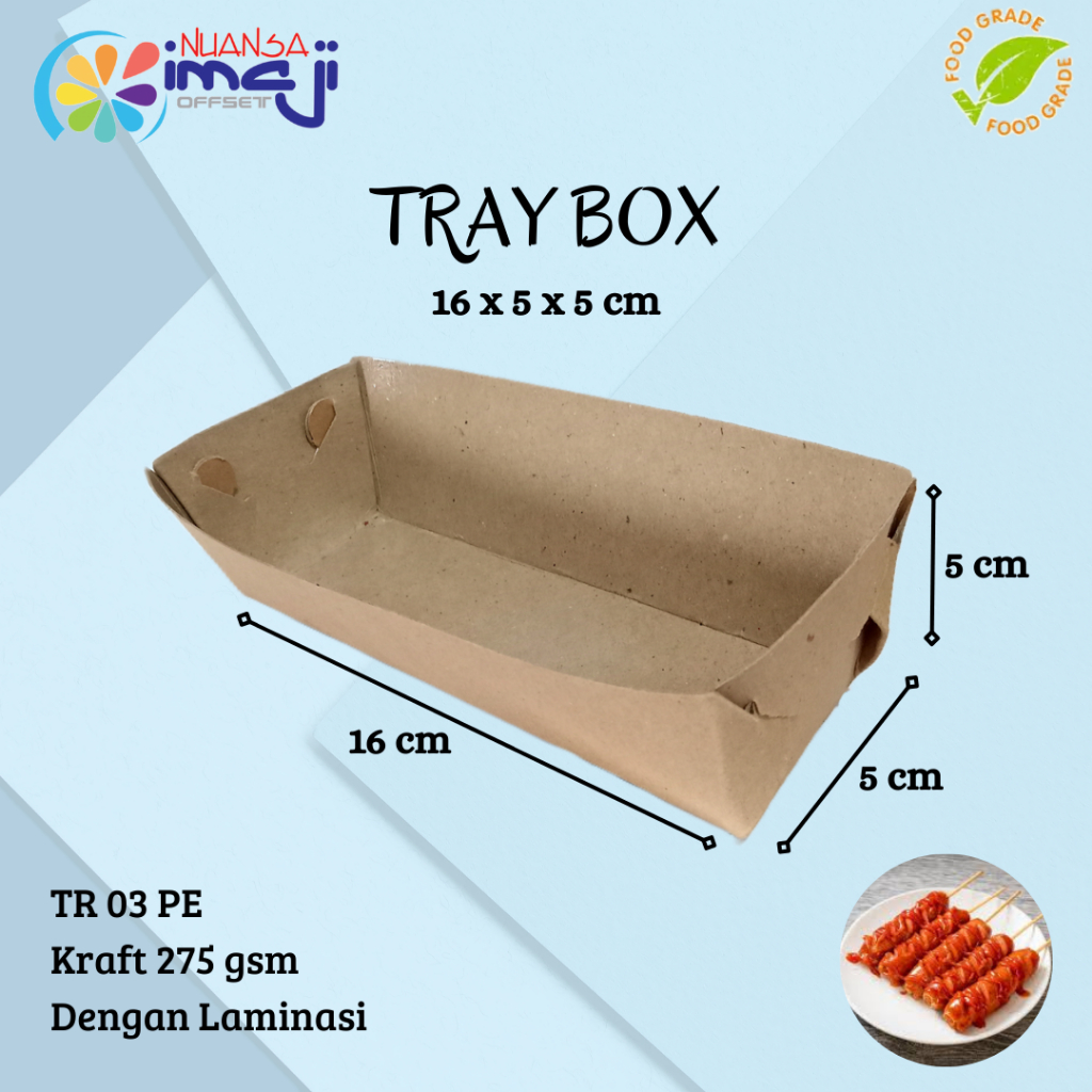 

Tray Box TR 03 Uk. 16x5x5 cm, Dengan Laminasi