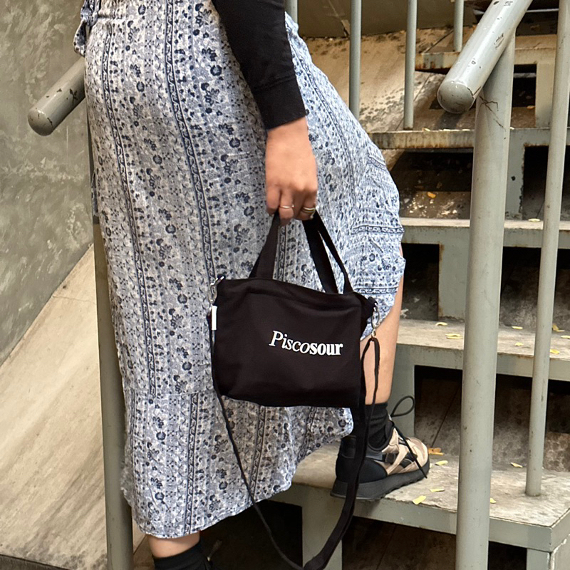 KAMENSENS - PISCOSOUR MICRO SLING BAG - Tas Selempang Wanita / Tas Kanvas/ Tas Kain