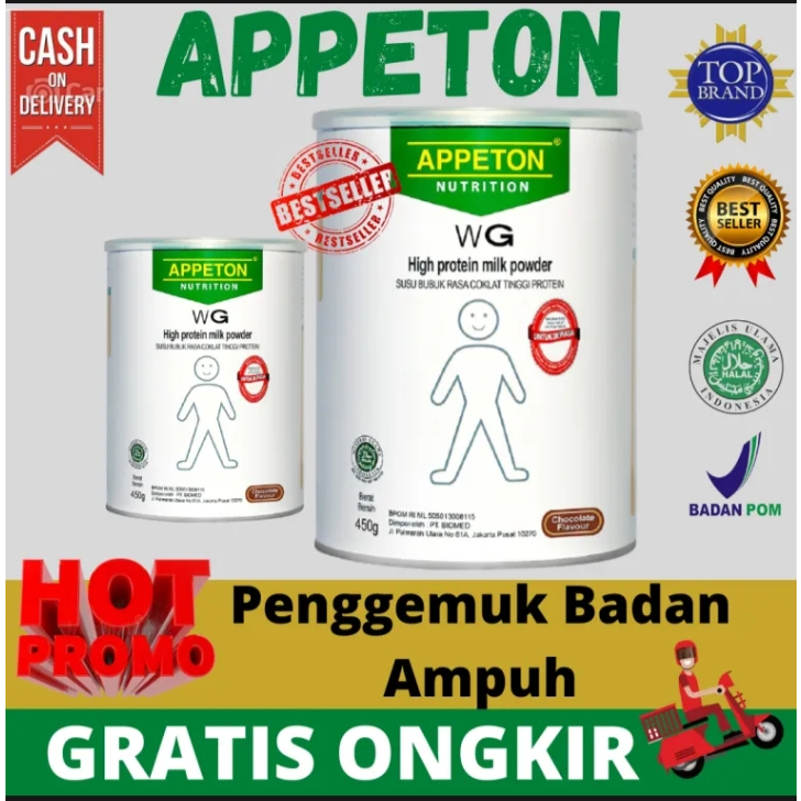 

PROMO!!!! SUSU APPET0N SANGAT BAGUS UNTUK MENAMBAH BERAT BADAN ISI 200 GR.