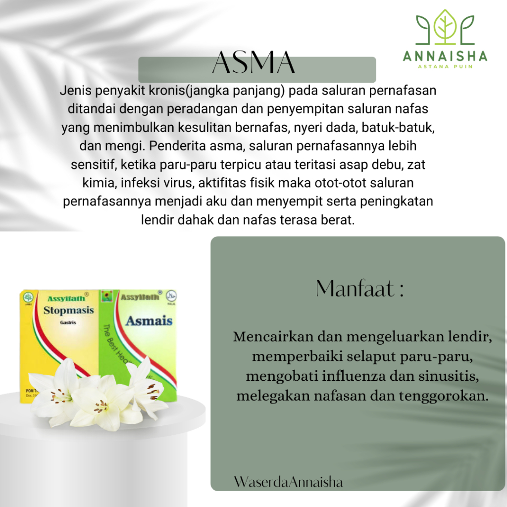 HERBAL ASMA - ASMA - OBAT ASMA - ASSYIFATH - PAKET