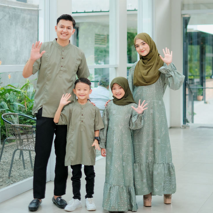 MAHITALA FAMILY SET GAMIS KOKO SET KEMBAR COUPLE KELUARGA SARIMBIT LEBARAN