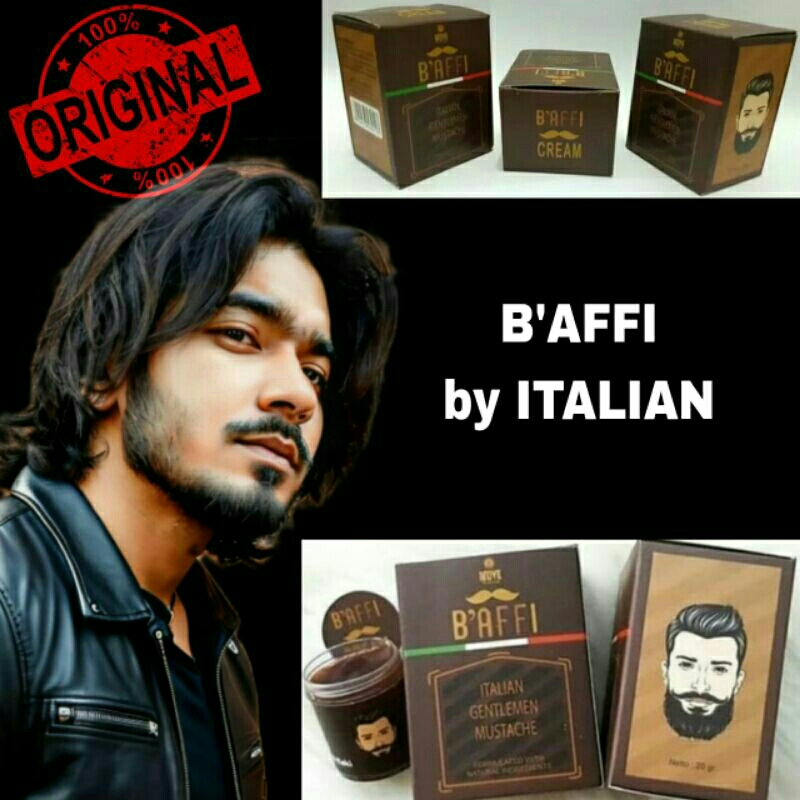 Serum Penumbuh Brewok Pria Cepat BAFFI CREAM Original