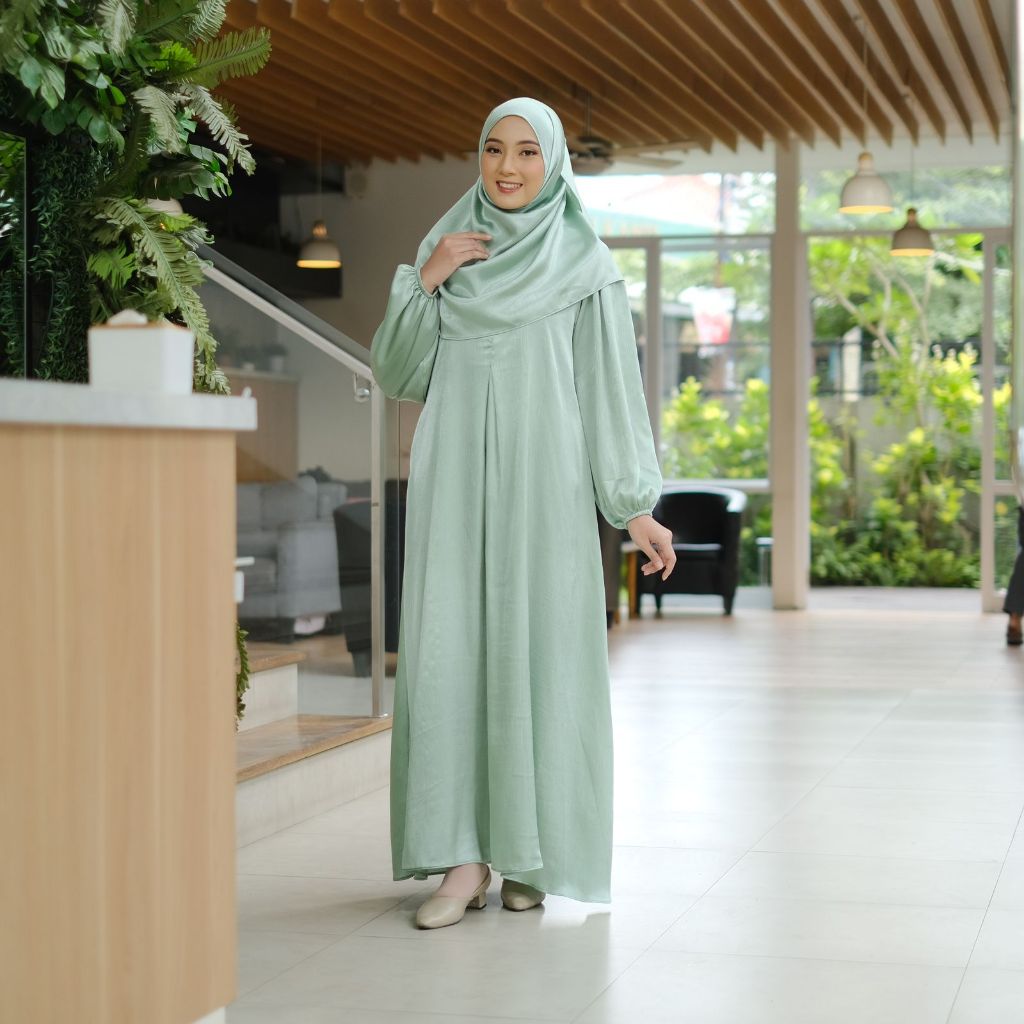 dress pesta ukuran jumbo / gamis polos jumbo ld 100-140