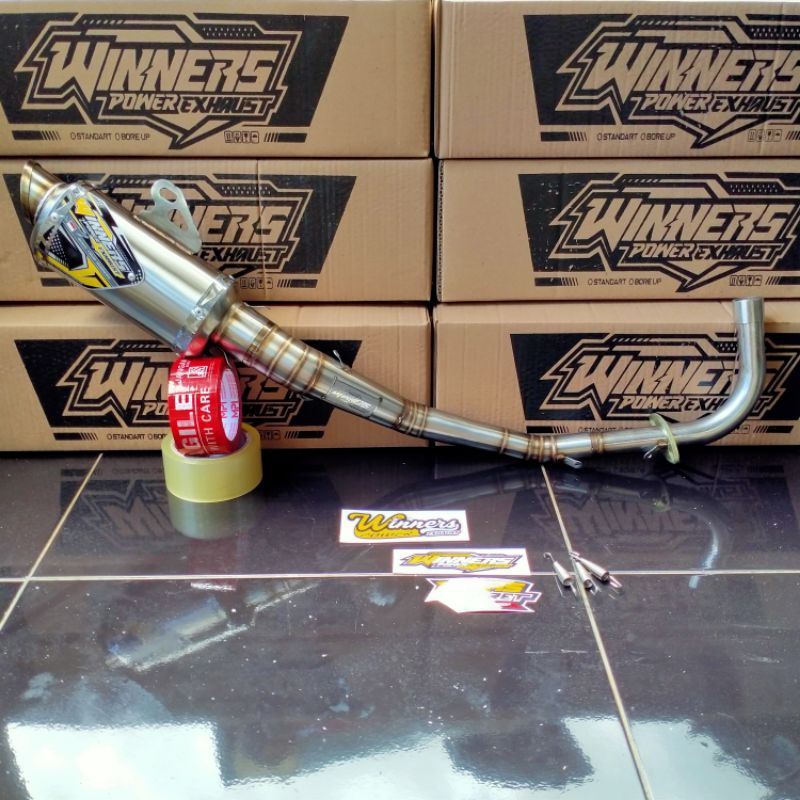 knalpot road race jupiter z vega supra 125