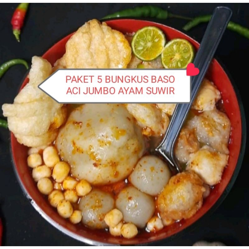 

BEST SELLER /COD 5 BUNGKUS BASO ACI AYAM SUWIR PEDAS /TERMURAH /PAKET KENYANG