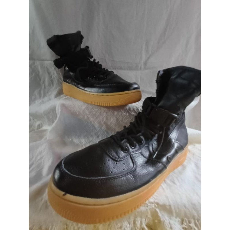 (size 44) Nike AF1 High Triple Black Men's