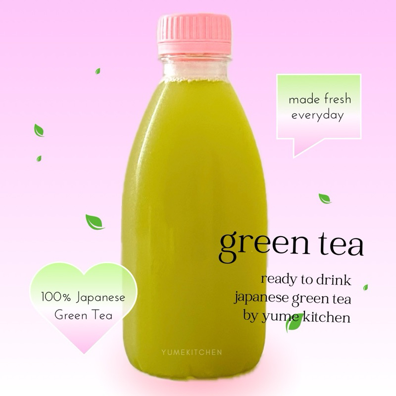 

Yume Kitchen’s Japanese Green Tea 350ml - Minuman Teh Hijau