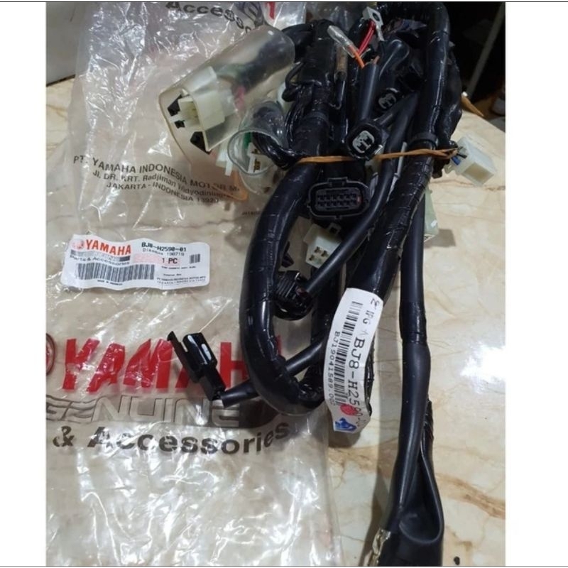 KABEL BODY BODI WIRE HARNESS ASSY FINO INJEKSI FI 125 ORIGINAL YAMAHA BJ8-H2590-01