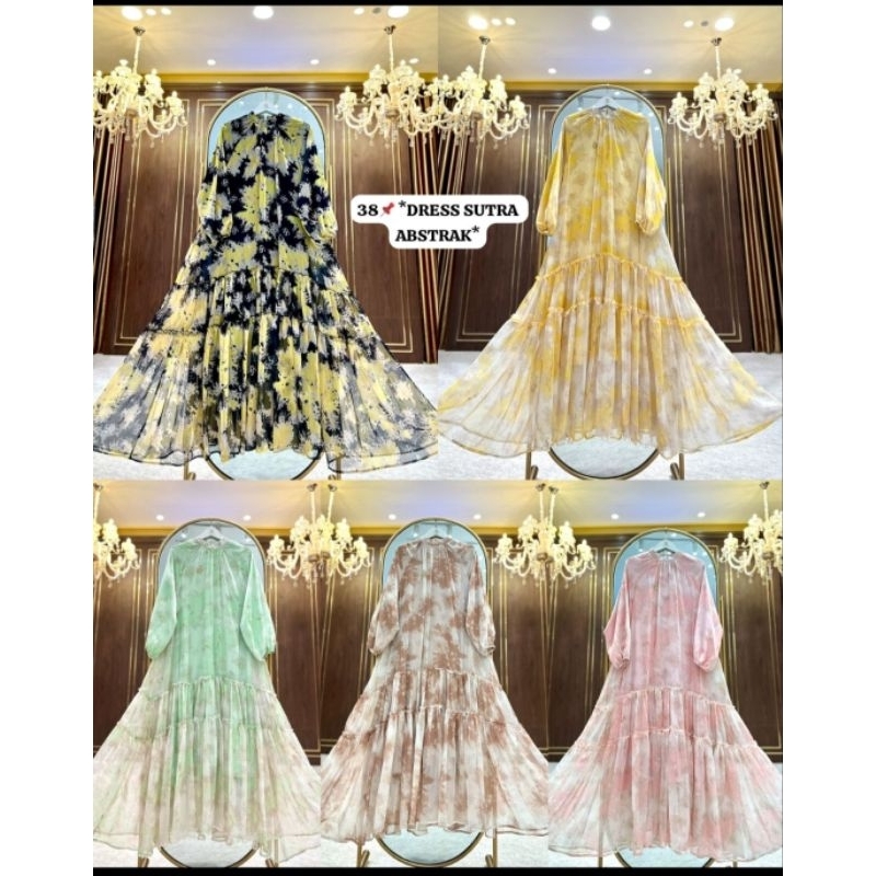 New dress sutra abstrak ORI by Shella saukia