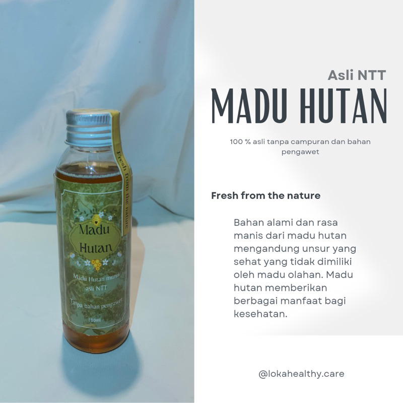 

TERMURAH!!!! [ 100 ML ] MADU HUTAN ASLI NTT 100% TANPA CAMPURAN DAN BAHAN PENGAWET