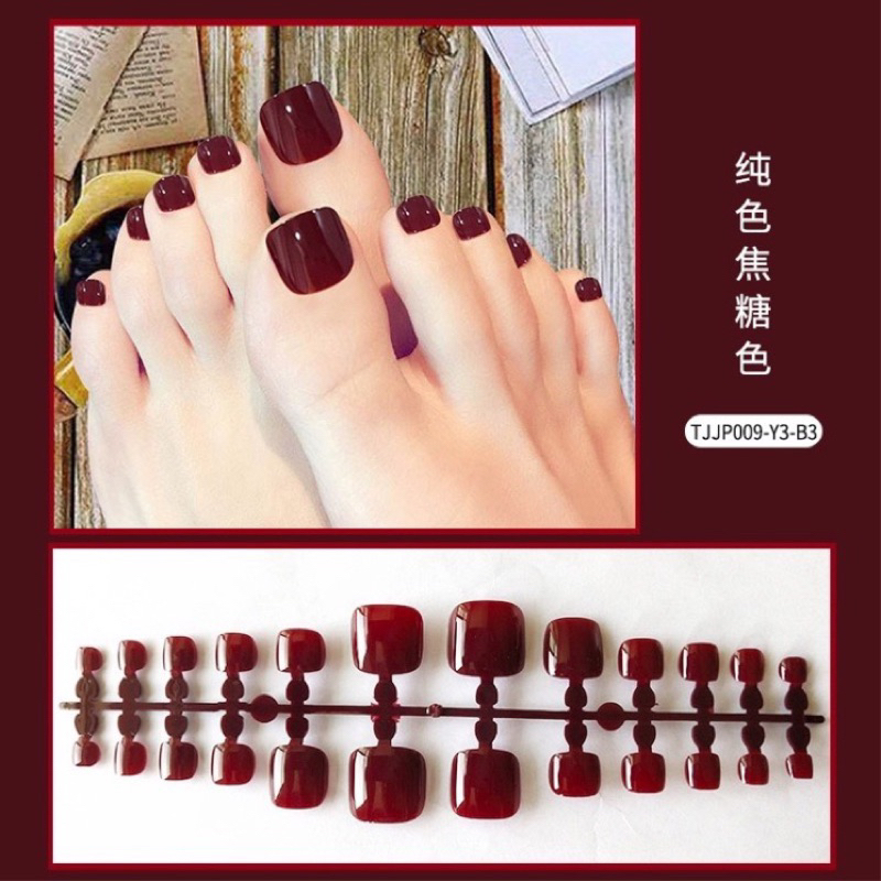 Kuku Palsu Kaki Matte Fake Nails