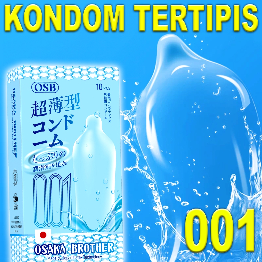 Kondom OSB Biru Super Tipis 001 Kualitas Premium - Condom Ultrathin 001 - OSB Japan Condom - BOX dan