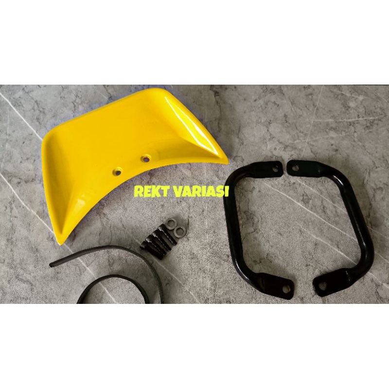 Grab handle plus ducktail vespa primavera sprint series/handle behel plus ducktail vespa matic prima