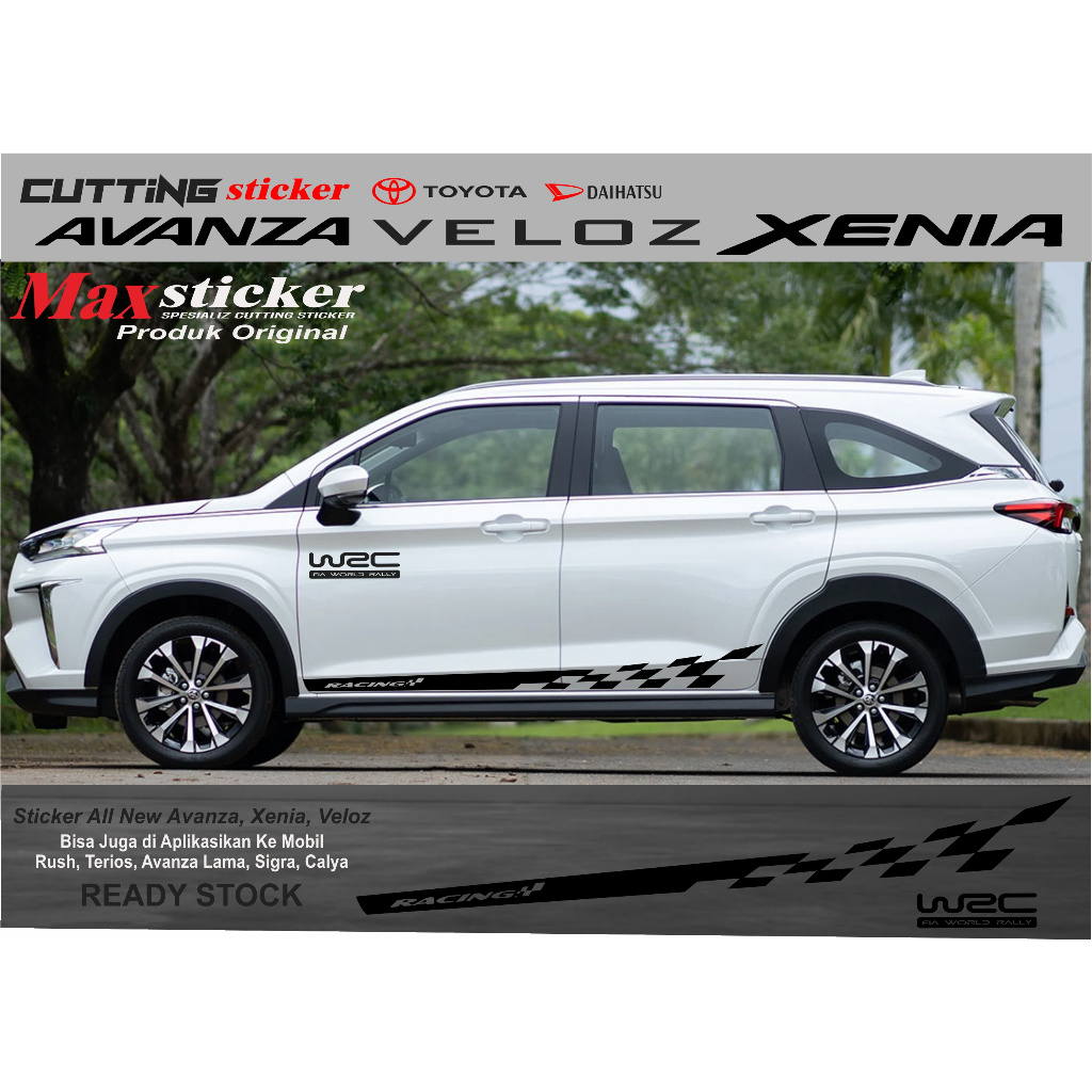 Sticker AVANZA-XENIA-VELOZ 2022 2023 Stiker list body Mobil Terbaru