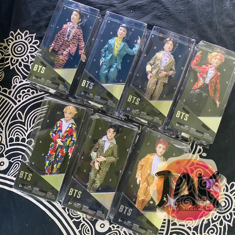 Ready - BTS Barbie Mattel Official Jungkook V Jhope RM Suga Jimin Jin Yoongi