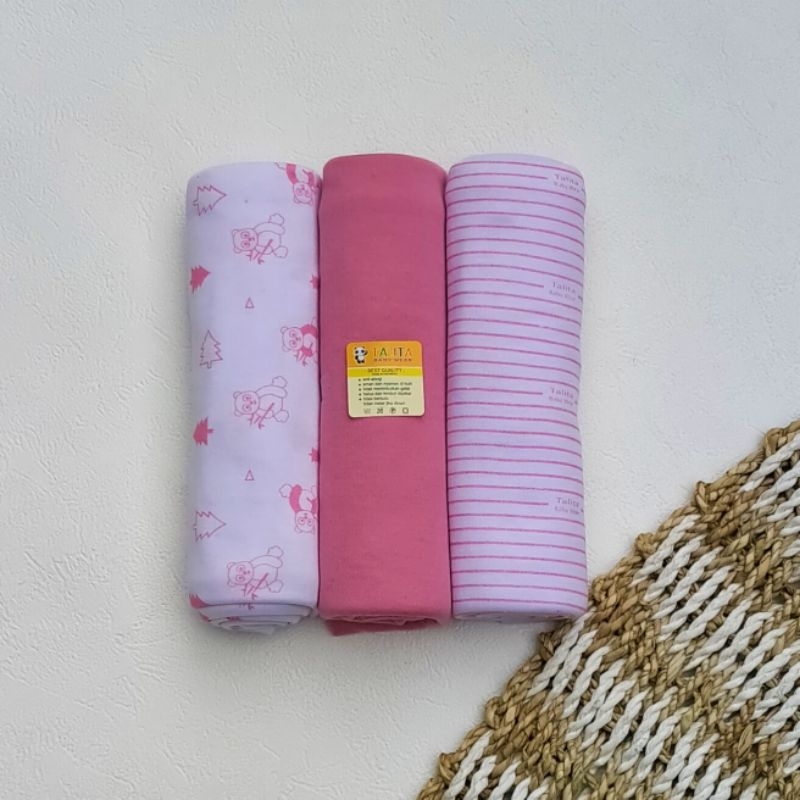 Talita Bedong Bayi Motif Isi 3 Pcs Bedong Instan Newborn Seri Dusty