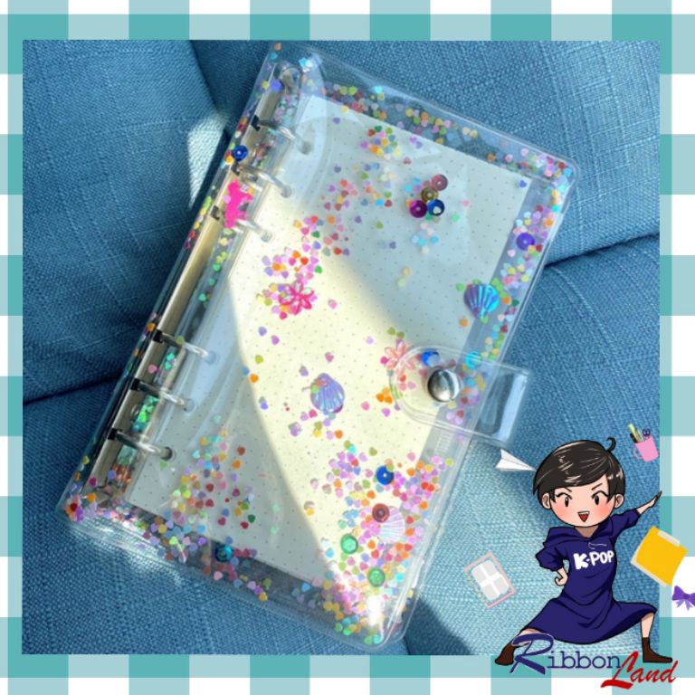 

el terbaru A6 NLY ver Sequin Manik Biner iary 6Ring SNW