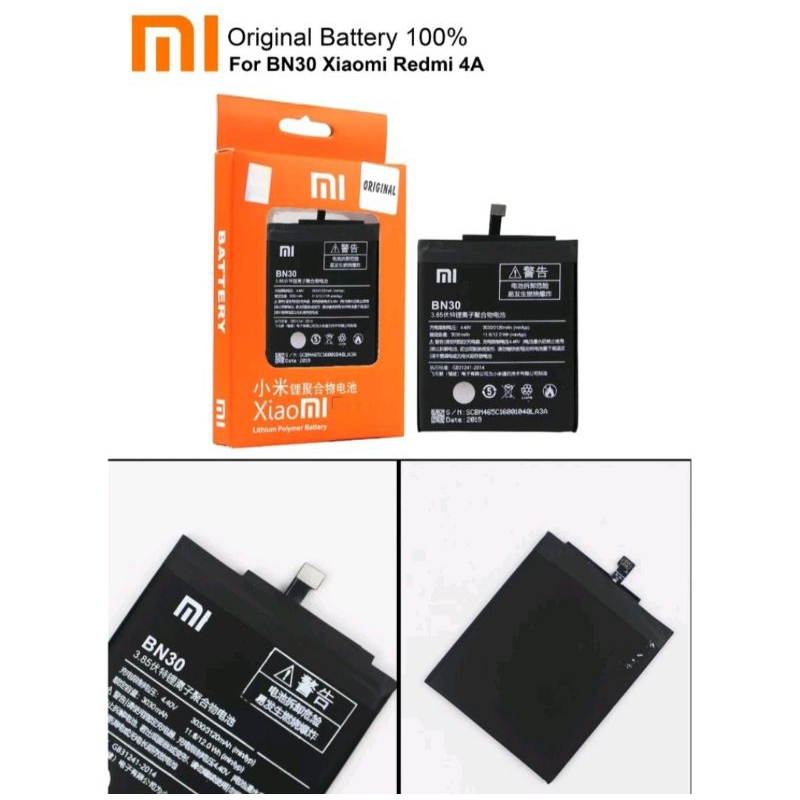 Battery Batre Xiaomi Redmi BN30 Xiaomi Redmi 4A original 100%