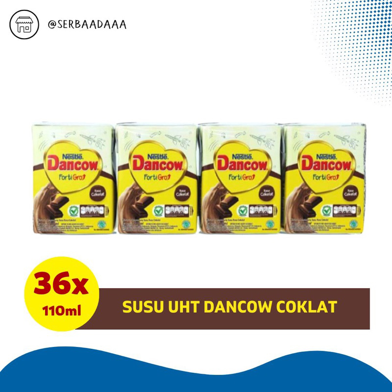 

IO Dancow Fortro Uht 110 ml Rasa Cokelat Vanilla Strawberry BISA MIX 1 Dus Isi 36pcs Dancow UHT