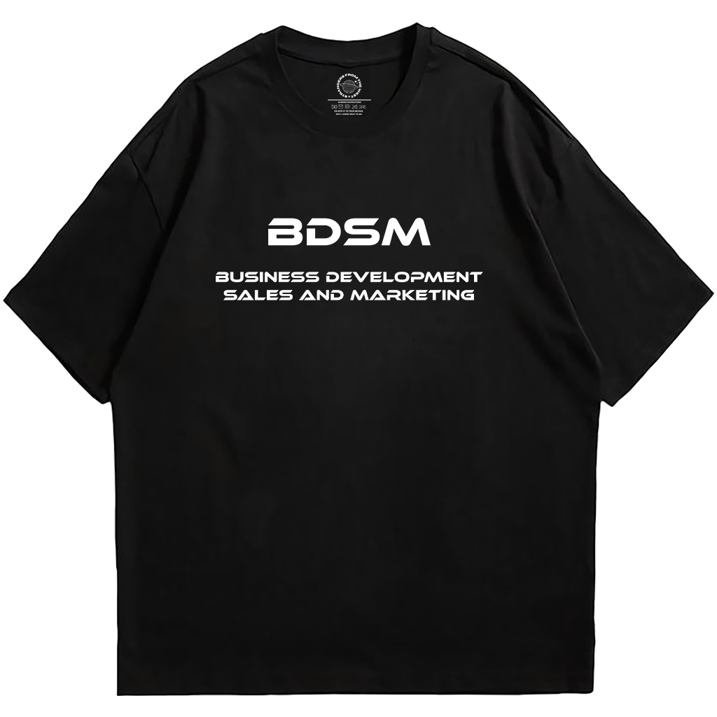 MARKETING BDSM | T-Shirt Oversized Fit UNISEX | Kaos Oversized Fit Pria Wanita | Cotton Combed 24s
