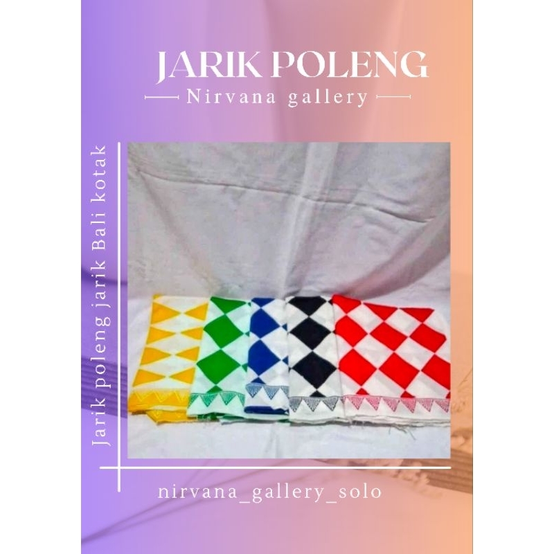 POLENG KAIN BALI/JARIK POLENG /KAIN POLENG BALI