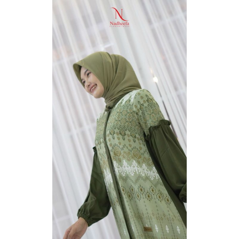 Dress motif etnik army by Nadheefa store ORI