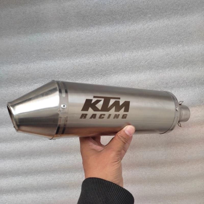 Knalpot KTM Racing Silencer only stenlis KLX CRF D-Tracker inlet 38 mm