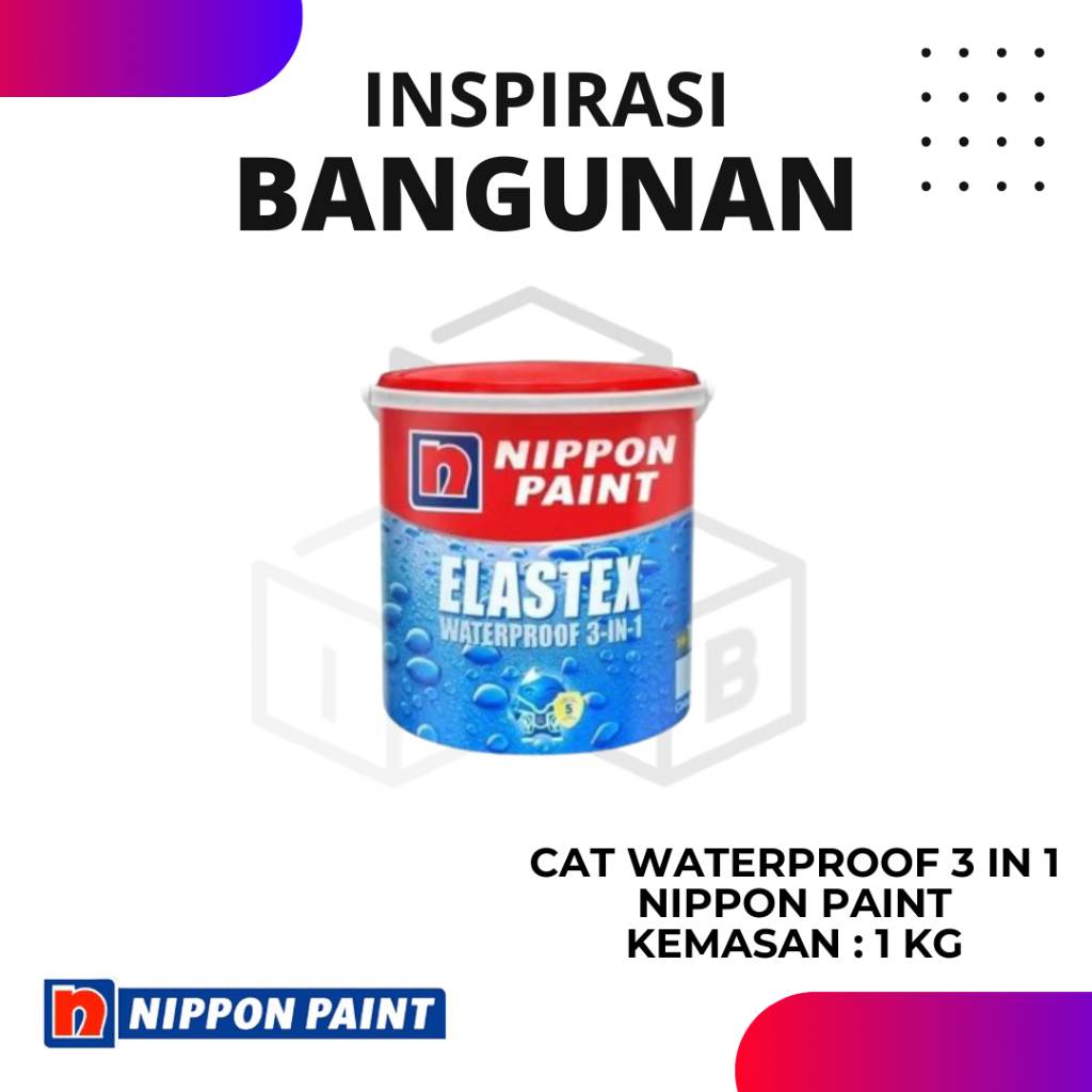 Elastex 3 in 1 - Cat Pelapis Anti Bocor 1 kg waterproofing elastex waterproof nippon paint cat tembo