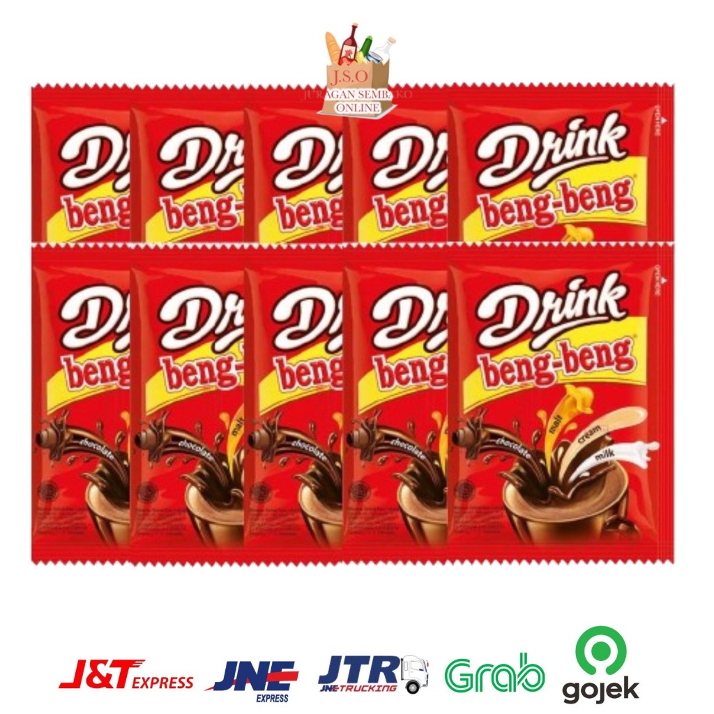 

( JSO ) Minuman Beng Beng Drink Chocolate Malt Cream Milk 30 gr 1 renceng isi 10 pcs Minuma Serbuk Coklat Minuman Serbuk Kakako