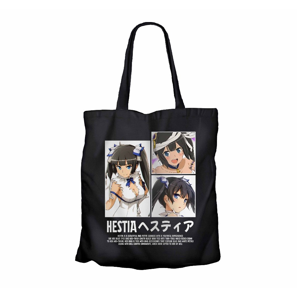 Tote bag infinite anime HESTIA GRID - DANMACHI material canvas