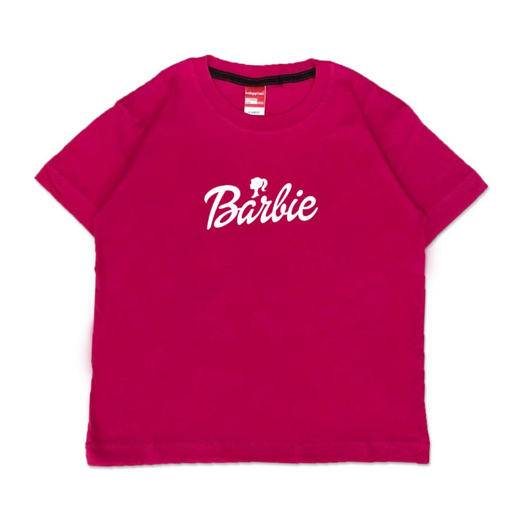 Kaos Anak Perempuan Viral - Barbie Pink Fuschia - Babygrows Kidswear