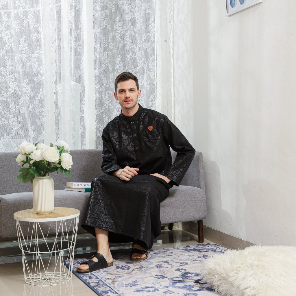 RB AS-SULTAN/JUBAH PRIA DEWASA EMBOS PREMIUM/GAMIS LAKI LAKI/BAJU KOKO EMBOS