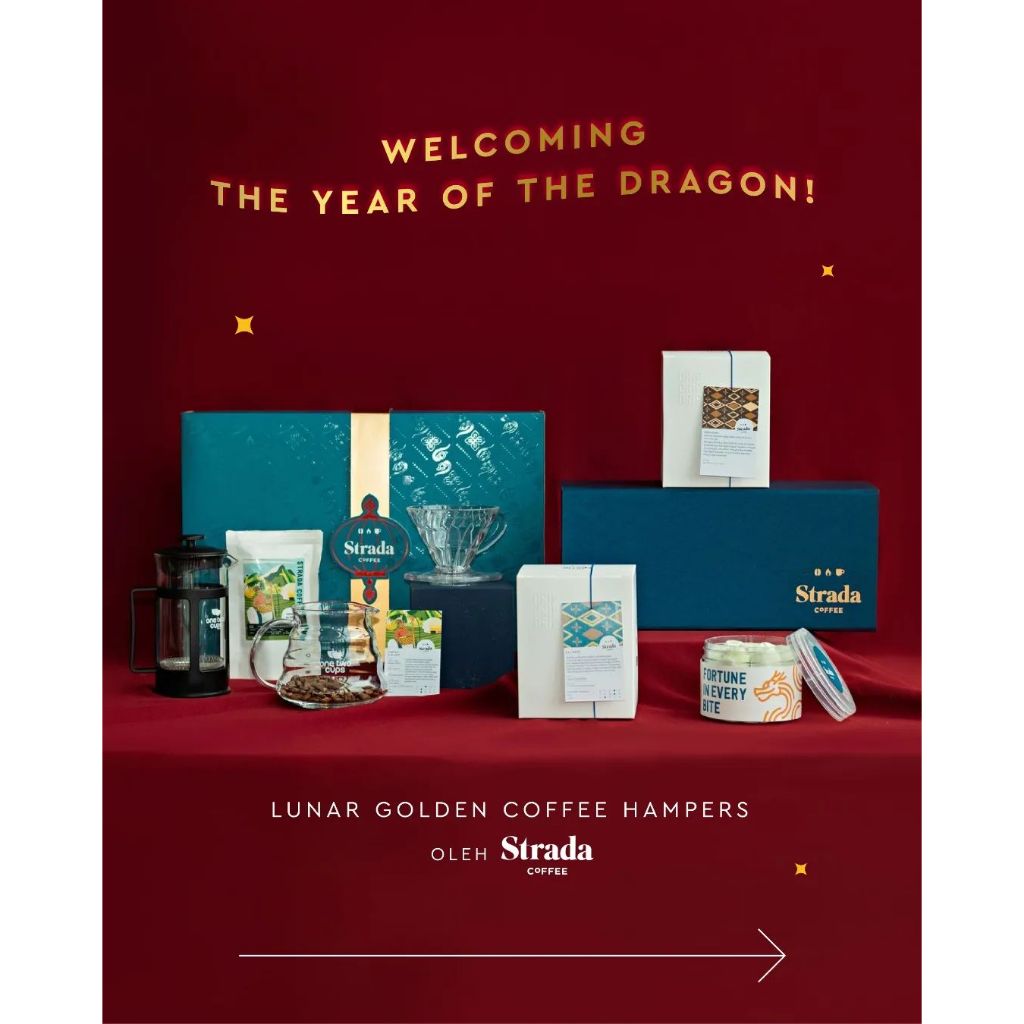 

Lunar golden coffee Hampers gift set by Strada Coffee / Coffee gift
