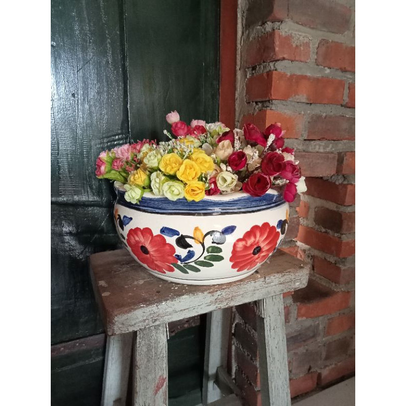 pot keramik/vas keramik/pot bunga/vas bunga/dekorasi/jambangan/pot