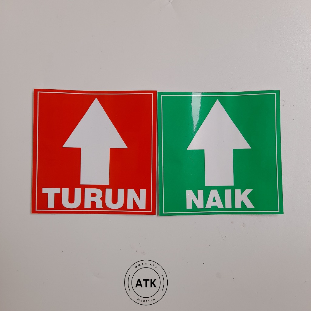 

Stiker Tangga Naik Turun - Arah Panah Naik Turun - Stiker Vinyl