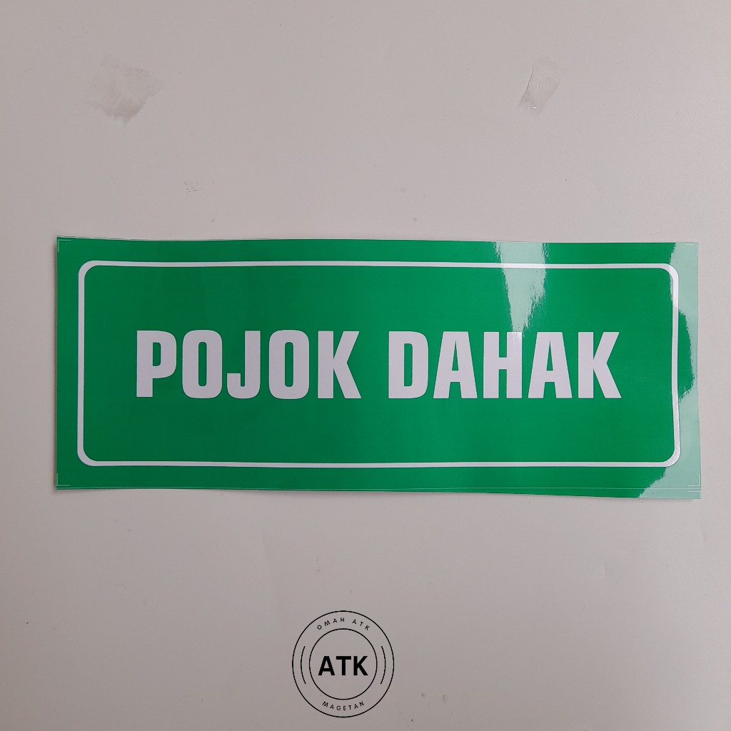 

Stiker Pojok Dahak - Tempat Mengeluarkan Dahak