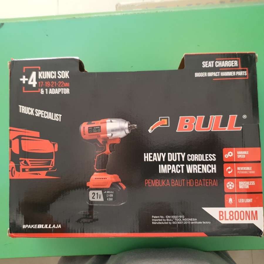 Impact Buka Baut Mobil Truck / Cordles Impact Wrench 800nm Spesialis Truk