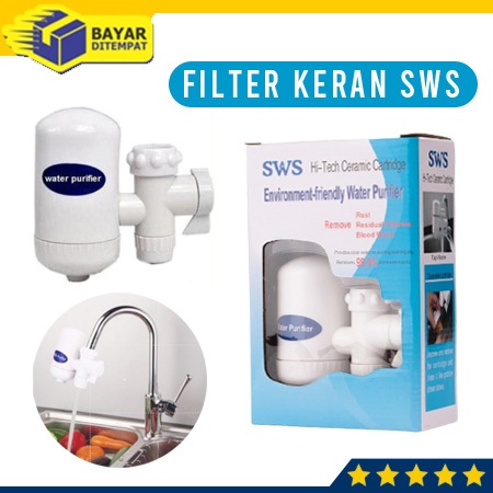 Filter Kran Keran Saringan Penyaring Alat  Penjernih Air Kamar Mandi SWS
