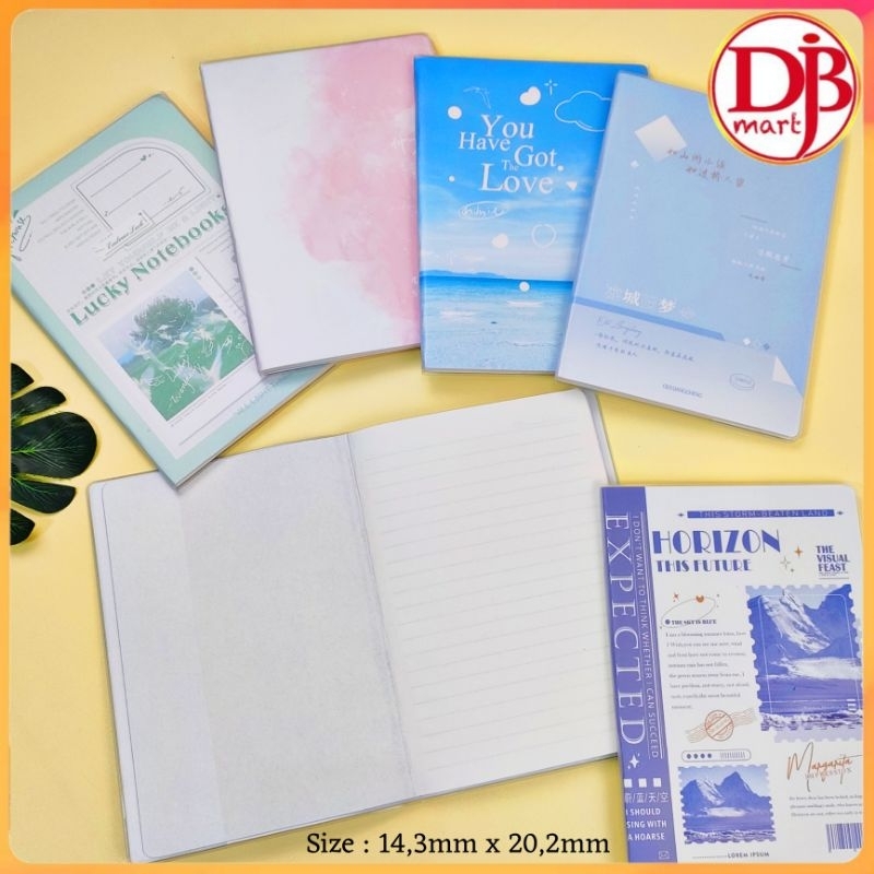 

DJB - Buku Tulis 50 Lembar Catatan Sekolah 14,3mmx20,2mm | Notebook Aesthetic IMPORT