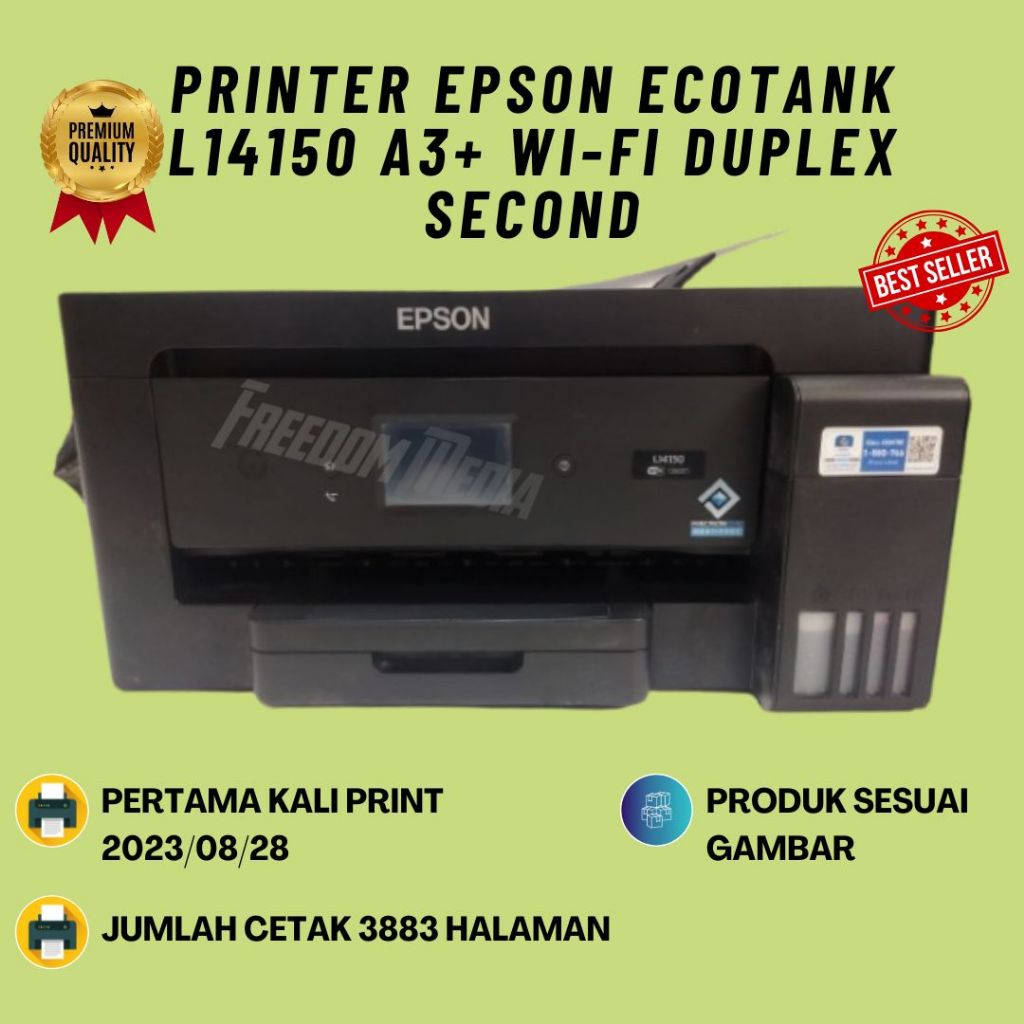 printer Epson EcoTank L14150 / L 14150 / L-14150 A3+ Wi-Fi Duplex - SECOND