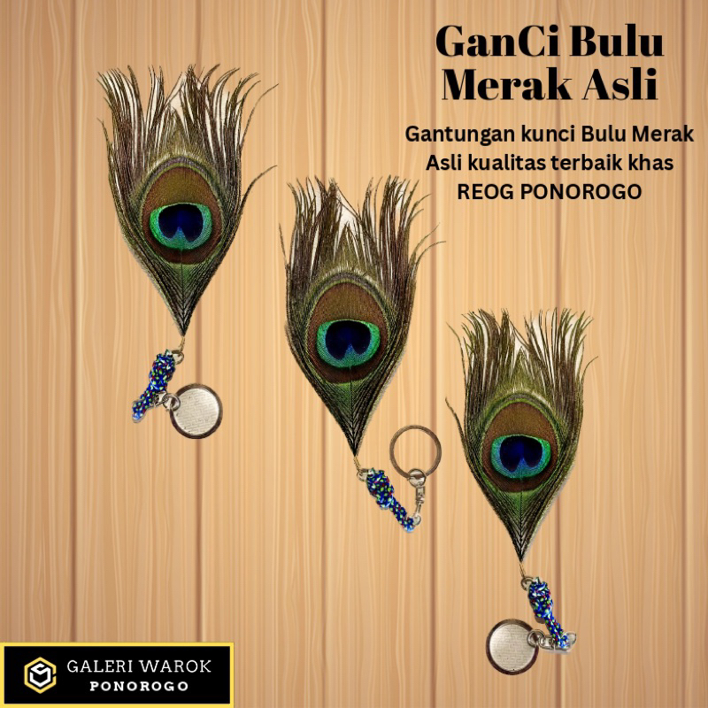 [SOUVENIR] GanCi Bulu Merak Replika Khas Reog Ponorogo